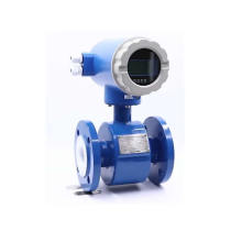 Battery Powered Electromagnetic Flow Meter Water With 4-20ma Output or Pulse